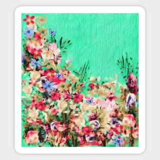 Floral and Crumpled Crepe Pattern Sticker